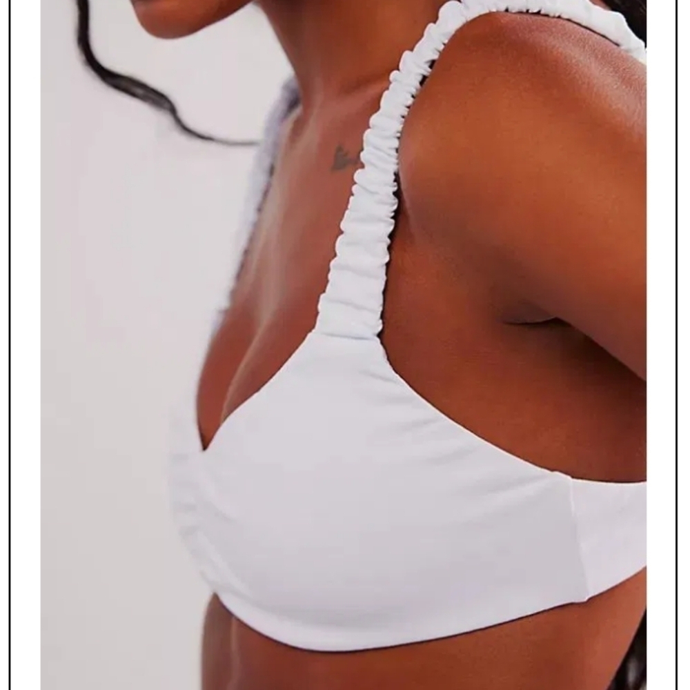 NWOT Free People Ruched Duo Bralette - Picture 4 of 9
